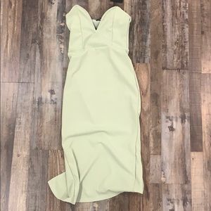 Green cocktail dress